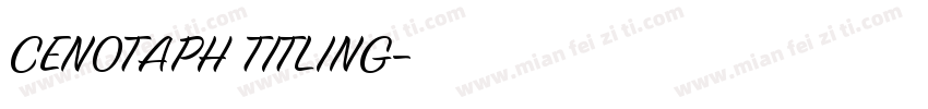 CENOTAPH TITLING字体转换